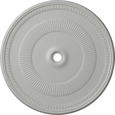 Endurathane Nevio Ceiling Medallion, 51 1/8"OD x 3 5/8"ID x 1 1/2"P (Fits Canopies up to 4 3/4"), Hand-Painted Frost Finish