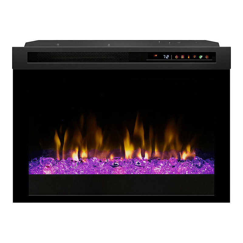 Dimplex Black Electric Fireplace with BTU 5118, 22.8" H x 28" W x 7.9" D