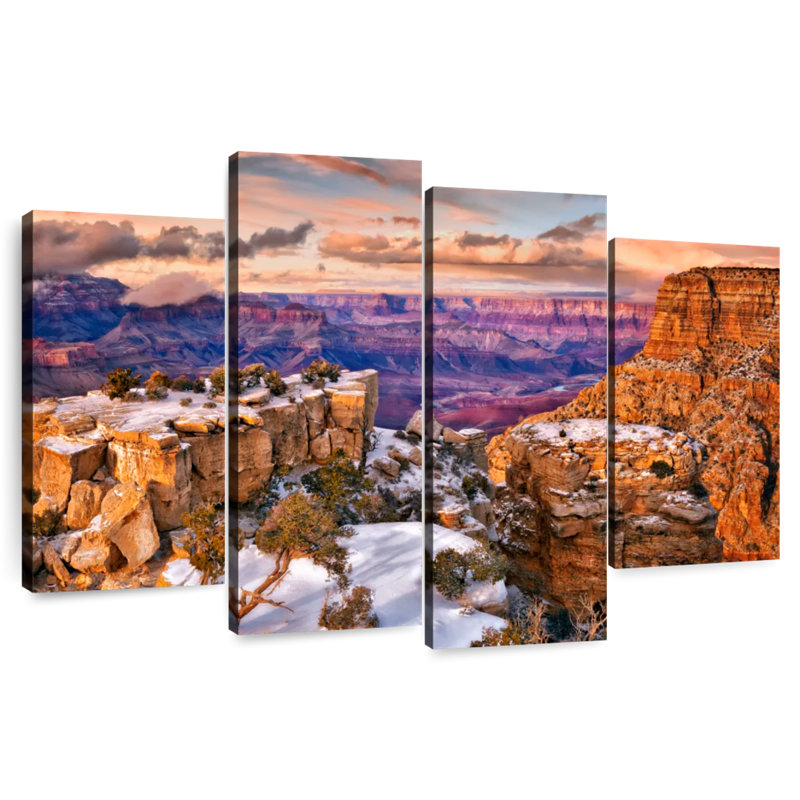 Alvord Snowy Grand Canyon V, H 27 po x l 43 po