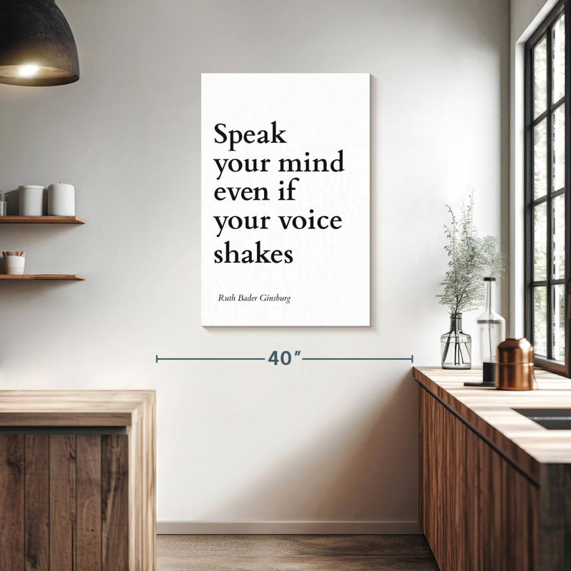 Speak Your Mind, 39" H x 26" W