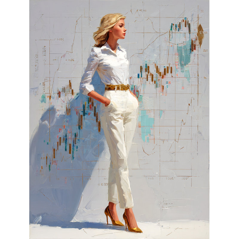 Financial Poise Wrapped Canvas Wall Art