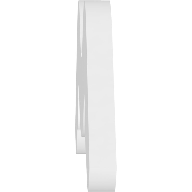 Pignon en PVC de qualité architecturale Midway, H 14 po x l 48 po x P 1 po, 7 / 12