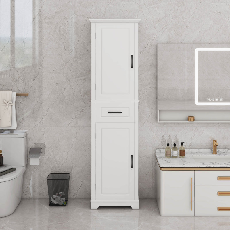 Tall Bathroom Storage Cabinet With Adjustable Shelves