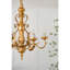 Lustre en métal à 6 lumières de 25,5 po, luminaire suspendu avec chaîne réglable pour le vestibule de la salle à manger de la cuisine, ampoule non incluse