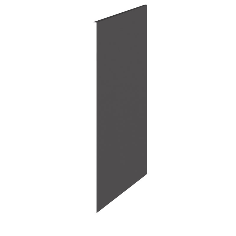Decorative End Panel, Gloss Grey