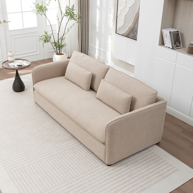Canapé à 2 coussins 84 po Faye, Beige