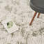 Tapis moderne à poils longs abstraits, lavable, couleur ivoire et vert mousse-165855902-165855900