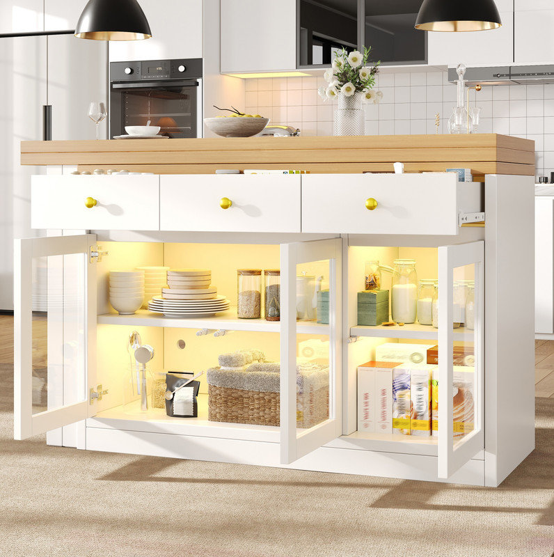 Kitchen Island, White