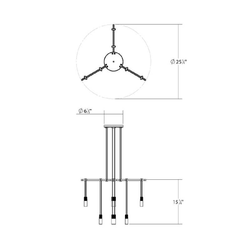 Suspenders® 6 - Light LED Pendant