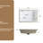 22 *15 Inch White Ceramic Rectangular Undermount Bathroom Sink, High - Quality, Modern Luxury, Overflow Feature, Easy To Clean, Simple Installation For Vanity 15 Inch Wide, Long, Fired, Acid , Stain