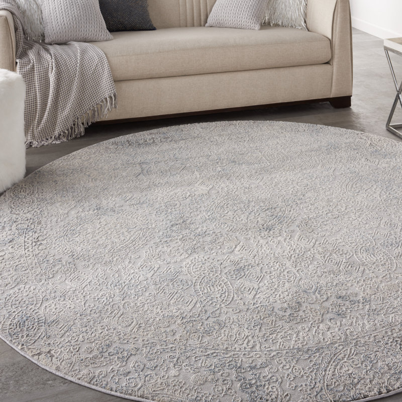 Ephratah Abstract Indoor Rug, Round 7'10"