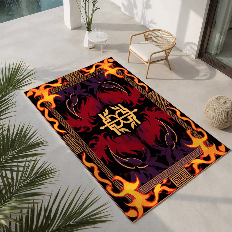 Tapis intérieur et extérieur Grand Acanthus, Rectangle 9 pi x 12 pi