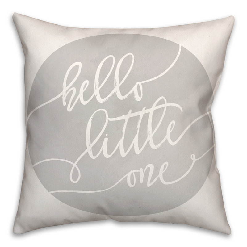  Coussin Hello Little One, 20 po x 20 po