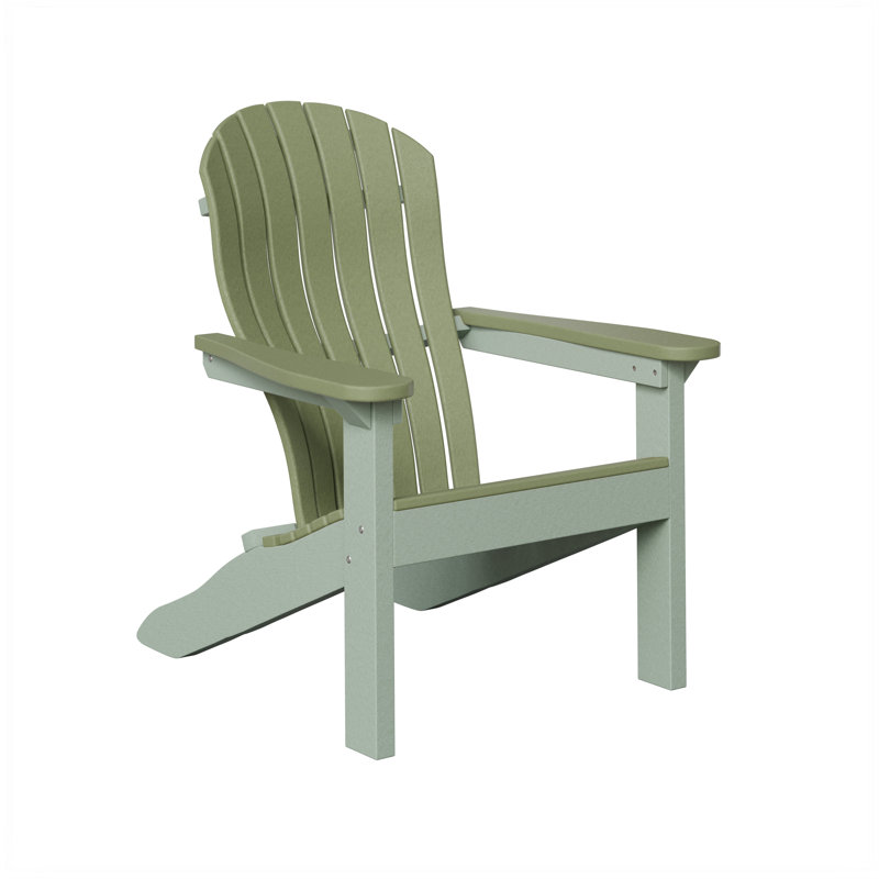 Berlin Gardens Contour Adirondack Chair, Sage with Seafoam
