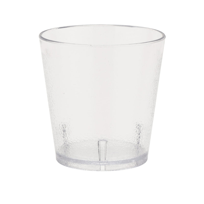 Textured Tumblers - SAN Drinking Glass Set, 9 oz., Clear