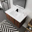 Meuble-lavabo à fixation flottante 36 po avec porte à fermeture en douceur et 2 portes Modern Design-1386277461-1386277462
