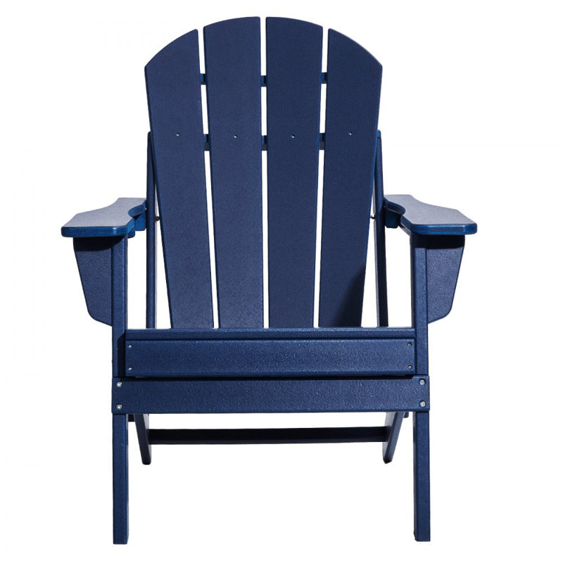 Ensemble de 2 foyers pliables en plastique Adirondack Chair, Marine
