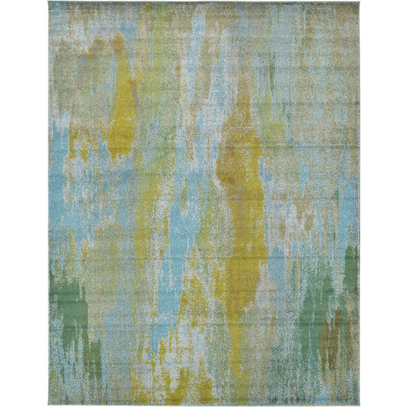 Meadow Abstract Indoor Rug, Rectangle 6' x 9'