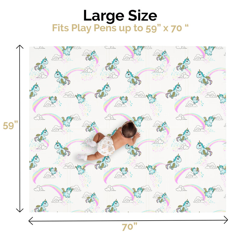 Tapis de jeu en mousse pliable JumpOff Jo, Fleur de fée