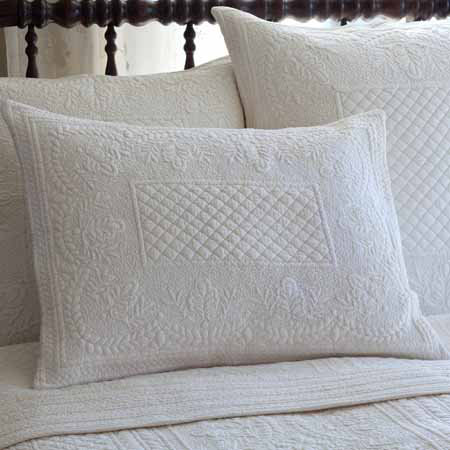 Abigail 100% Cotton Sham, Cream, King