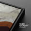 «Mid-Century Modern Brown Polygon Abstract Shapes», 2 pièces-98554307-98554308