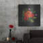 Art mural en métal luxueux «Red Flower» par Bluebird Barn, 36 po x 36 po