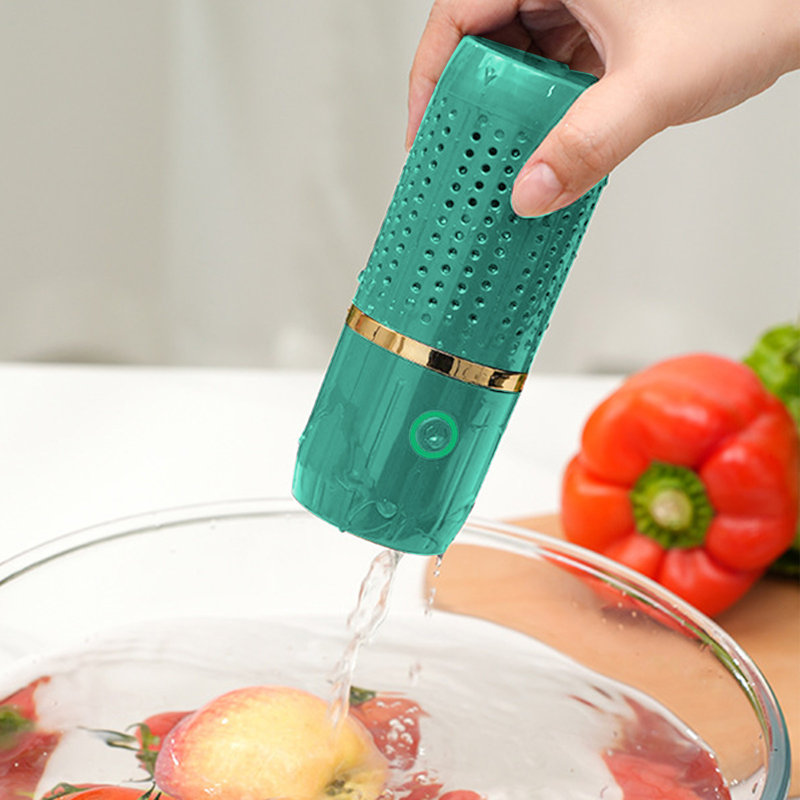 Machine à laver Portable 4800 mah en forme de gélule Machine à laver les fruits et légumes Rechargeables par USB Machine à laver les fruits Machine de nettoyage automatique