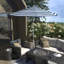 Parasol de patio blanc mat 11 pi.-10839848