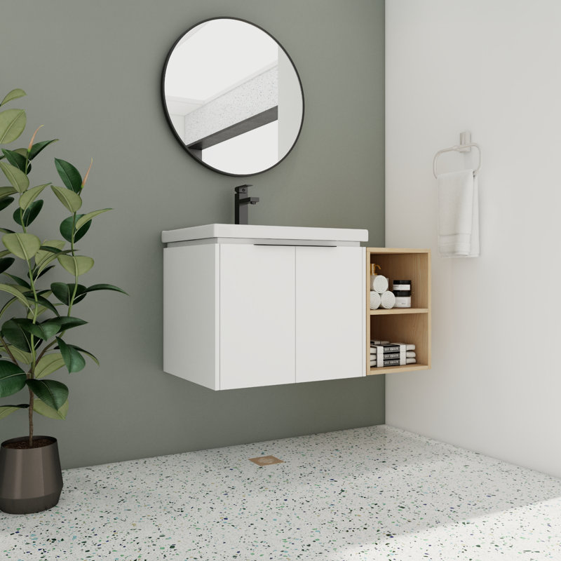 Meuble-lavabo simple 36,27 po avec plateau en pierre Kesavan