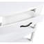 Table de coin 33,8 po Milk White