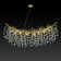 16-Light 55" Dimmable Tree Branches Crystal Linear Chandelier