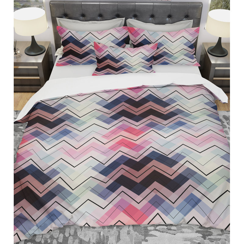 Ensemble de housse de couette designart, Housse de couette grand + 2 taies décoratives