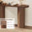 55'' Tambour Console Table With Oval Tabletop For Living Room Hallway Foyer Entrance Study-1495355206