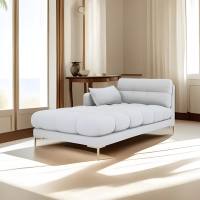 Chaise longue simple en flanelle de style moderne