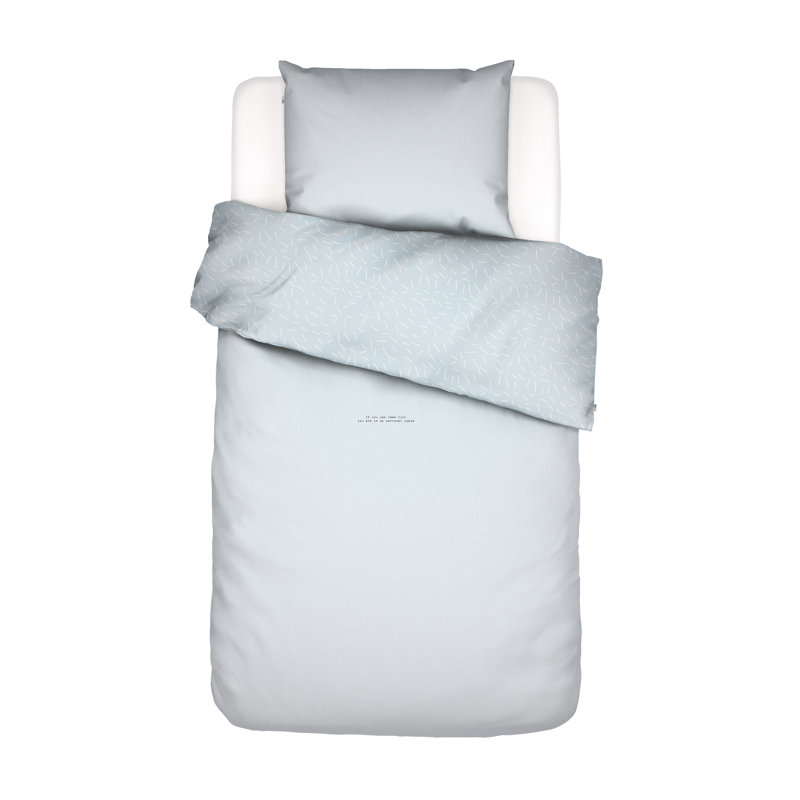 Space Invader Solid Colour Duvet Cover Set, 135 x 200cm Duvet Cover + 1 Pillowcase (80 x 80)