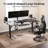 Macawley Adjustable U-Shaped Metal Base Standing Desk