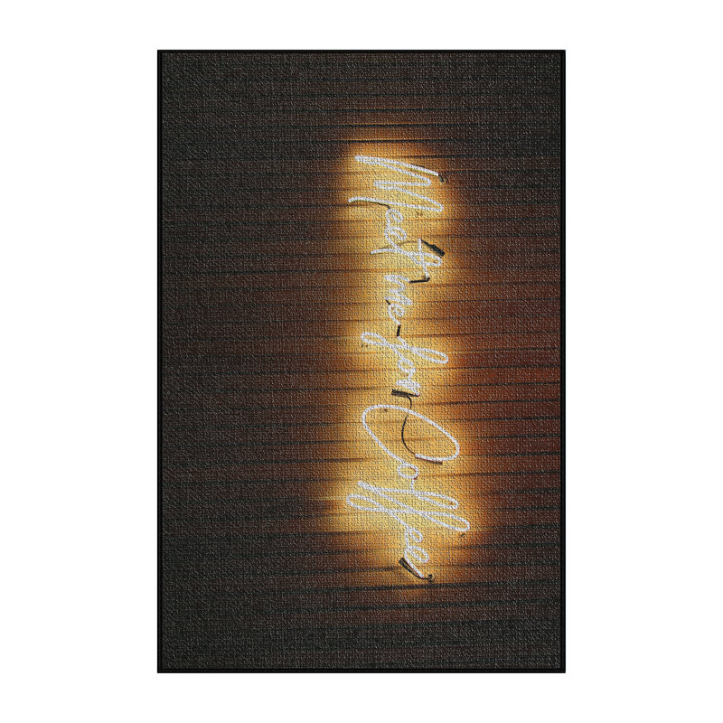 Tapis doré Meet Me for Coffee, Rectangle 5 pi x 7 pi