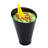 Restaurantware-7 Ounce Plastic Glasses, 100 Round Incline Shooter Cups- Disposable, Sturdy, Black Plastic Round Bowls, Unique Design, For Soups, Appetizers, Or Desserts-12464161