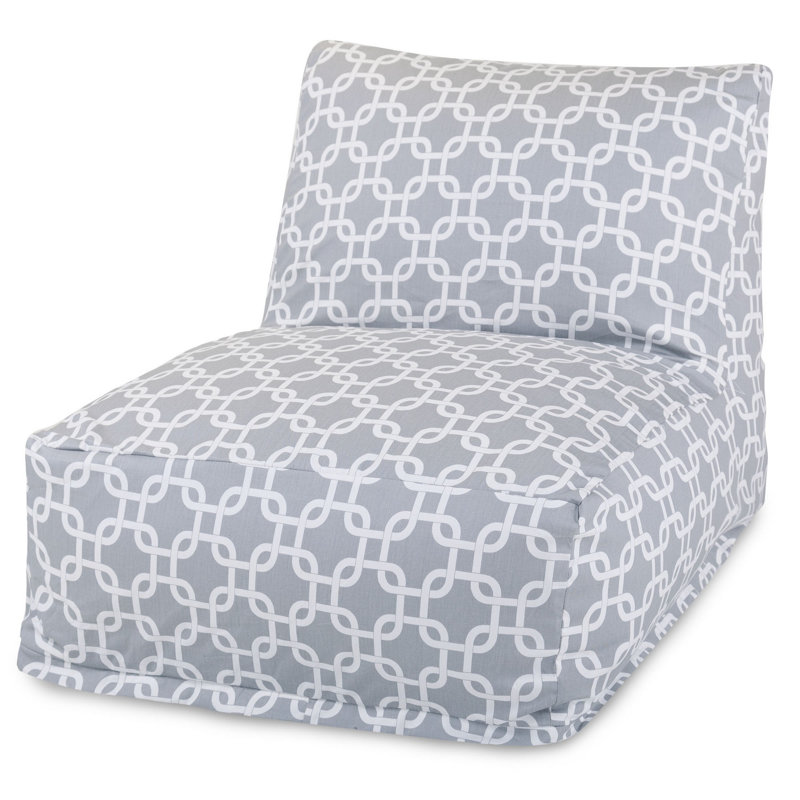 Fauteuil à billes et chaise longue Roysum, gris