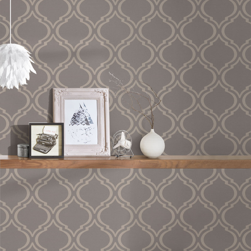 Saroyan 10.05m x 70cm Matte Wallpaper Roll, Brown
