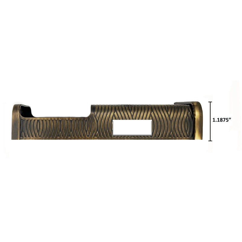 Housse pour sonnette vidéo Waves, Laiton antique