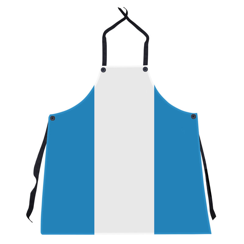 No Pattern Bib Apron, Basketball Blue/White