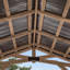 Abri de jardin extérieur en bois de cèdre 14 pi x 10 pi avec toit en acier galvanisé à toit rigide et PowerPort Backyard Discovery Norwood
