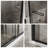 48-Inch Wide X 72-Inch Tall Double Sliding Glass Shower Door, Aluminum-Framed Shower Enclosure, Matte Black