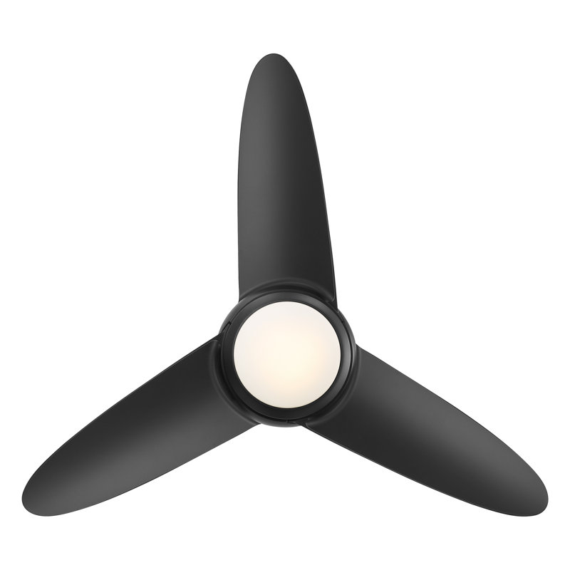 38'' Ceiling Fan with LED Lights, Matte Black