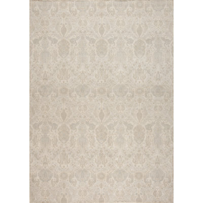 Prestige Reserve Hand Knotted Wool Area Rug in Brown/Blue