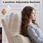 Fauteuil inclinable, oscillant et oscillant moderne de 32 po de largeur avec appui-tête et soutien lombaire -859591600