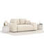 Two-seater square arms loveseat sofa-1973242447