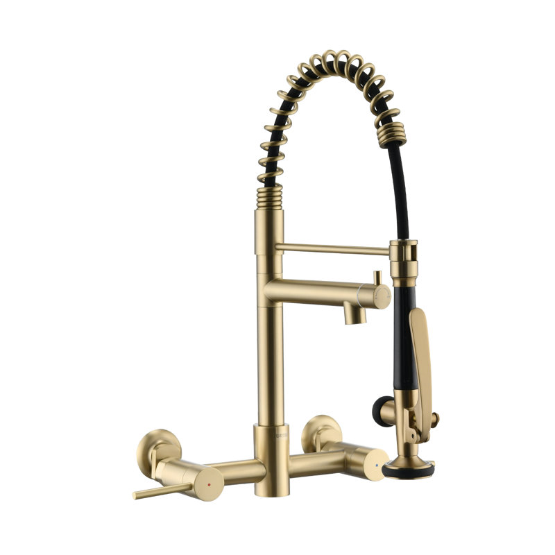 DORNBERG Kitchen Faucet, Brushed Gold