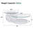 Modern Round Nesting Coffee Table with Diamond-Cut Edges Glass Top-1243001737